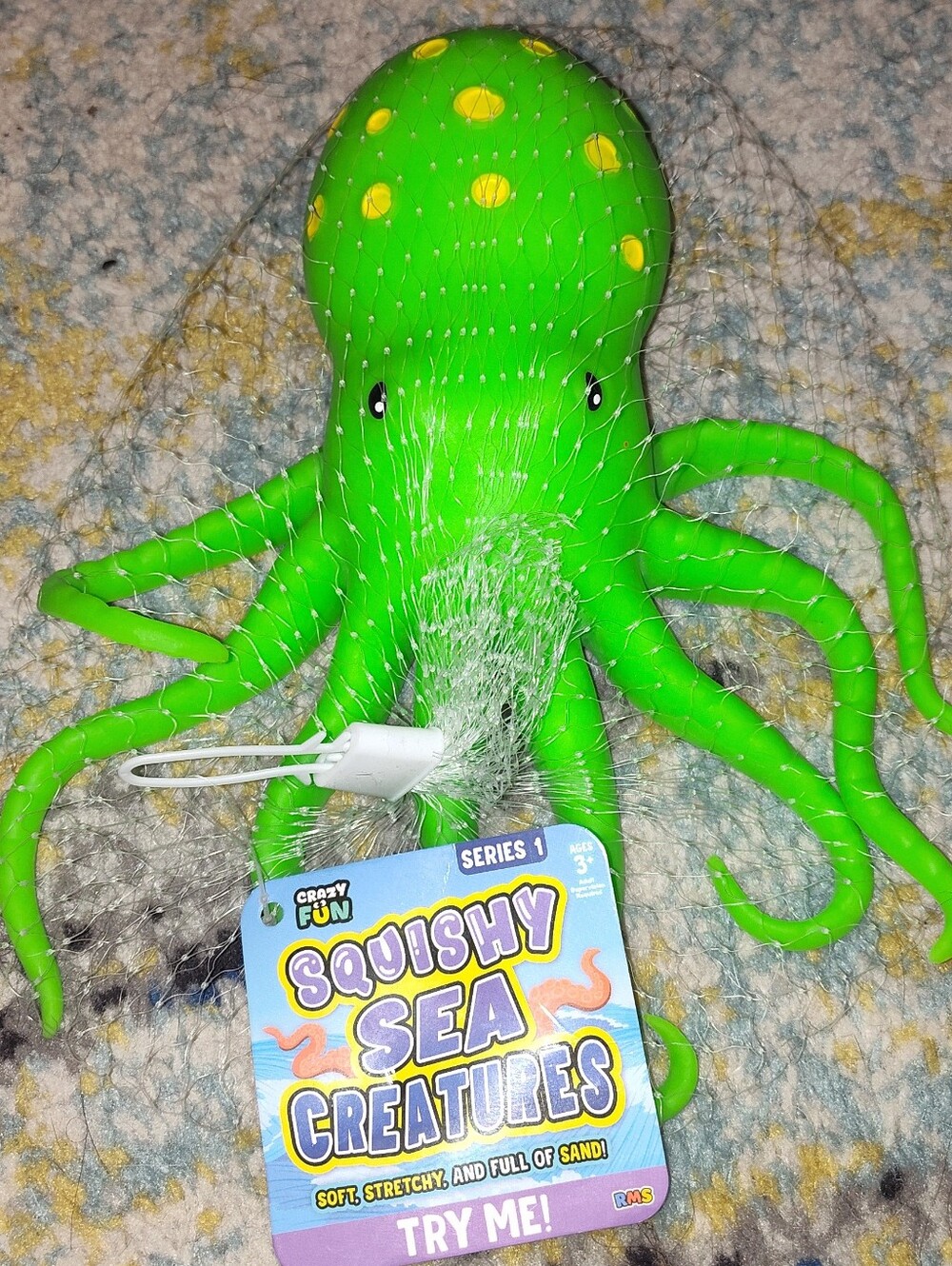 RMS Crazy Fun Squishy Sea Creatures Green Octopus